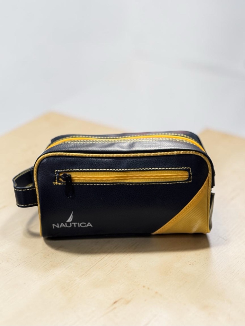 Nautica Blue and Yellow Men's Toiletry Bag